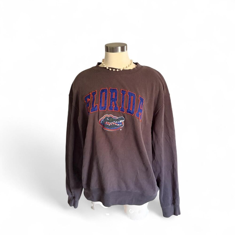 Stadium-athletic Women's Grey and Blue Sweatshirt